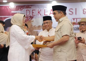 Ribuan Emak-emak dari 540 Majelis Taklim Kota Bandung-Cimahi Deklarasi Dukung Prabowo