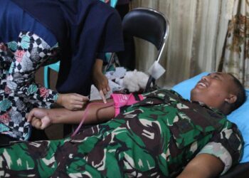 Semarakkan HUT Ke-7, SMSI Pohuwato Gelar Donor Darah