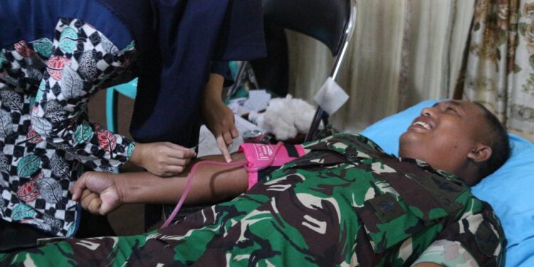 Semarakkan HUT Ke-7, SMSI Pohuwato Gelar Donor Darah