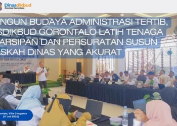 Disdikbud Gorontalo Latih Tenaga Kearsipan untuk Perkuat Tertib Administrasi.