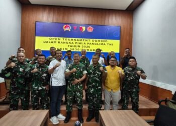 Kodim Surabaya Matangkan Kejuaraan Domino Piala Panglima TNI untuk Pecahkan Rekor MURI