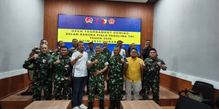 Kodim Surabaya Matangkan Kejuaraan Domino Piala Panglima TNI untuk Pecahkan Rekor MURI